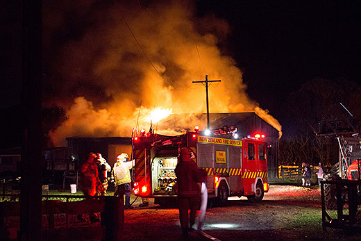 SunLive - Man injured in shed fire - The Bay's News First