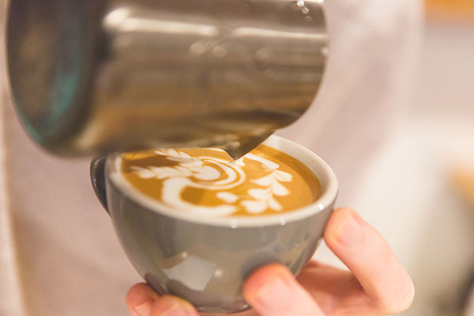 Baristas Creating Latte Art Supplied Image Baristas Creating Latte Art Supplied Image