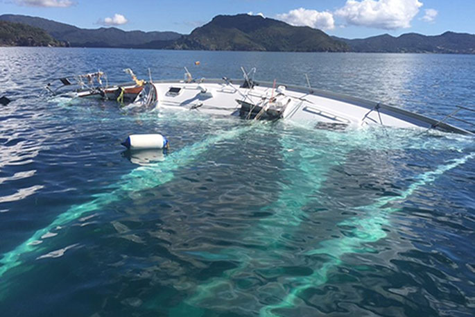 sailing yacht ran aground in indonesia