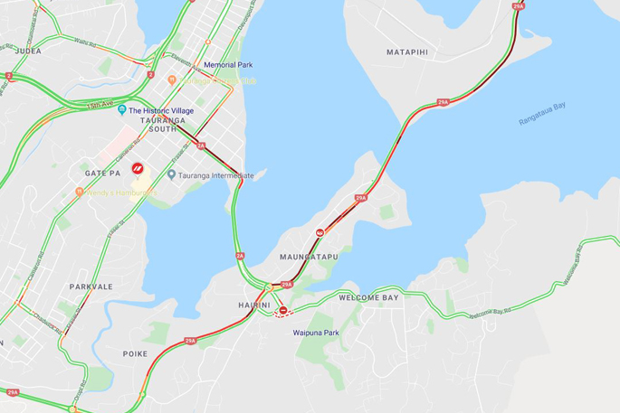 Sunlive Traffic Delays In Maungatapu The Bay S News First
